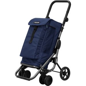 Playmarket Boodschappenwagen / Boodschappentrolley - Inklapbaar - Go Up Premium - Blauw