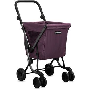 Playmarket - We Go Premium - Boodschappentrolley -Inklapbaar - Purple