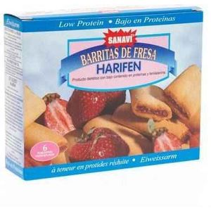 Sanavi Harifen Koekje Gevuld Aardbei 6x25 gr 4639