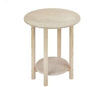 Mueblear 21002 Gazte tafel, rond, hout, zonder lak, 45 x 25 x 55 cm