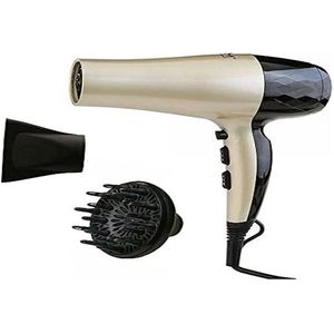 Edm - Haardroger - Zwart - Polypropyleen - Met Diffuser