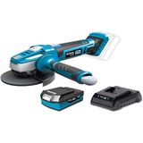 Koma Tools - Accu Haakse Slijpmachine - 20V - 115mm - Inclusief 4.0Ah Accu en Koffer