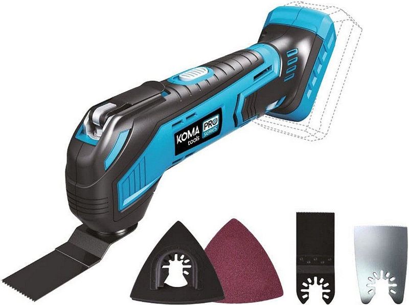 Koma Tools - Pro Series - Multi-tool - Blauw/ZWART - 20 V - Accu