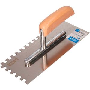 EDM Getande Troffel - Rechthoekig - kunststof handgreep - 340mm - 24150