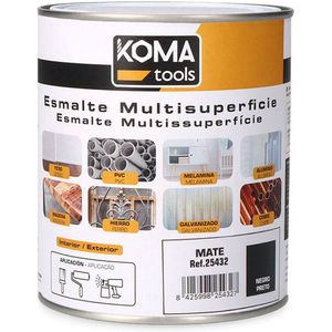 Koma Tools - Acryllak - Zwart Mat - 750 ml - Op Waterbasis