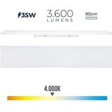 LED-Streifen 35 w, 4000 k, Tageslicht, 3600 lm, 90 x 4,5 x 12 cm EDM