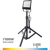 Edm - Led-Schijnwerper - Koud Licht - Aluminium - In Hoogte Verstelbaar