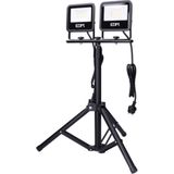 Edm - 70414 - Led-spot - Zwarte Serie - Met Statief - Koud Licht - IP65