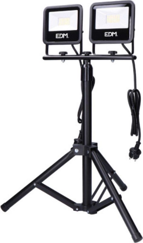 Edm - 70414 - Led-spot - Zwarte Serie - Met Statief - Koud Licht - IP65