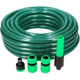 EDM tuinslang - Diameter 15 mm - 10 m - 4 verschillende eindkappen