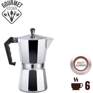 Espresso maker Aluminium 6 kops -Percolator - Italiaanse Koffiepot - Espresso