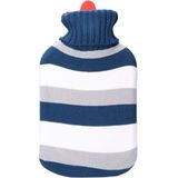 EDM - Warmwaterkruik - Blauw Gestreept - 2L