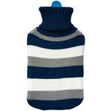 EDM - Warmwaterkruik - Blauw Gestreept - 2L
