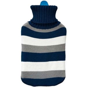 EDM - Warmwaterkruik - Blauw Gestreept - 2L