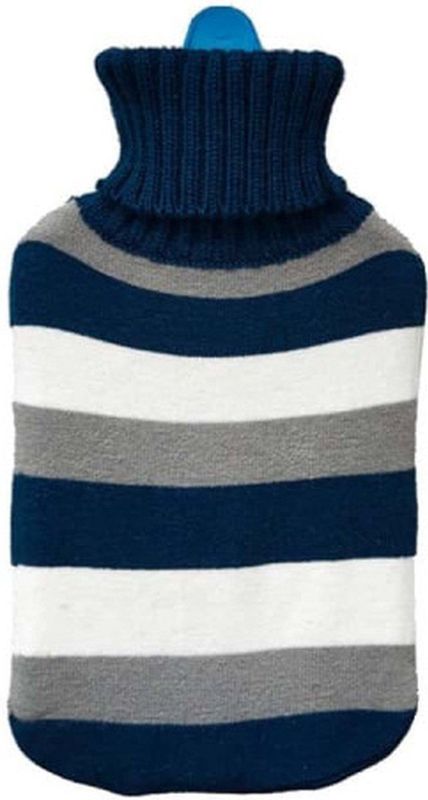 EDM - Warmwaterkruik - Blauw Gestreept - 2L