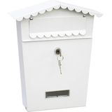 EDM - Brievenbus - Staal - Wit - Met 2 Sleutels