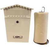 EDM - Brievenbus - Staal - Wit - Met 2 Sleutels