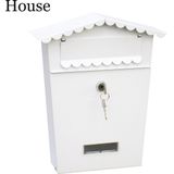 EDM - Brievenbus - Staal - Wit - Met 2 Sleutels