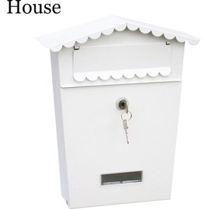 EDM - Brievenbus - Staal - Wit - Met 2 Sleutels