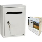 EDM - Linear - Brievenbus - Wit - Staal - 26 x 20 x 7,5 cm