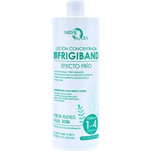 Noche y Día Frigiband 1-4 Lotion-concentraat met plantaardige extracten van algen, klimop en hypothermische werkzame stoffen, ontlasting van vermoeide benen, groen, 1000 ml