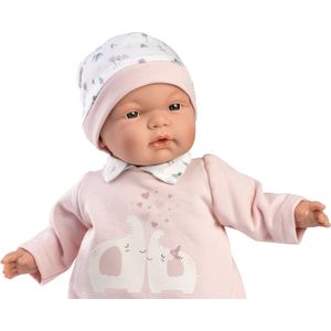 Llorens soft body babypop Joelle met kleding en speen