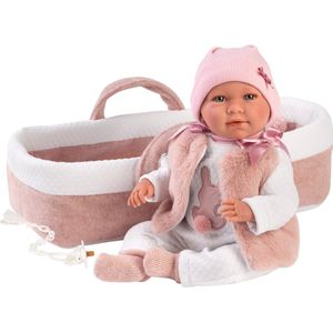 Babypuppe Llorens Mimi Rosa 40 cm Babytragetasche