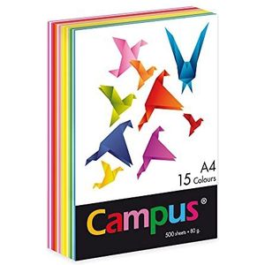 Plus Office Color 002210 papier, 500 vellen, 80 g, 15 kleuren, A4