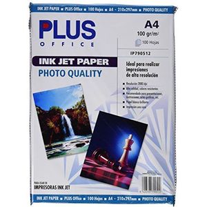 Plus Office InkJet Paper Photo Quality fotopapier, 2880 dpi, 100 vellen, A4