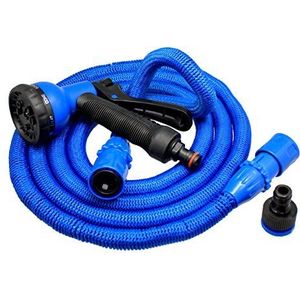 Xpansy Hose Pro - Uitrekbare Waterslang - Verlengbare slang tot 1.7 meter - 7 bewateringspatronen - Kleur: Blauw