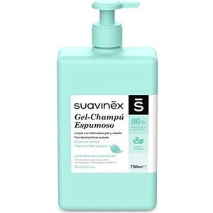 Suavinex Foam Cleansing Gel & Shampoo Schuim Shampoo voor Kinderen vanaf Geboorte Baby Cologne 750 ml