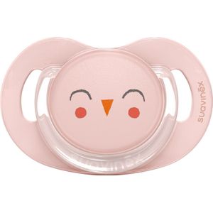 Suavinex, Premium fopspeen voor baby's van 6-18 maanden. Fysiologische speen Silicone, SX Pro, plat en flexibel, Bonhomia, roze