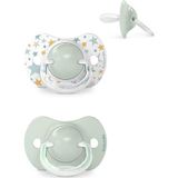 Suavinex Dreams Reversible Duo Blue 6-18m 2 stuks Silicone Fopspenen SXSDP2083126