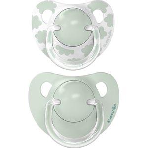 Suavinex Dreams Flat Duo Green 0-6m 2 stuks Silicone Fopspenen SXSDA1083348