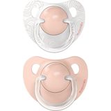 Suavinex Dreams Flat Duo Pink 0-6m 2 stuks Silicone Fopspenen SXSDA1083355