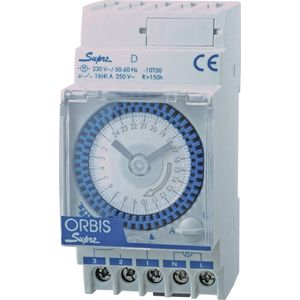 ORBIS Zeitschalttechnik SUPRA D 230 V DIN-rail Schakelklok Analoog 230 V/AC