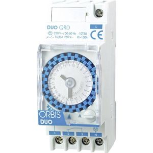 Orbis OB292032 Duo QRD 230 Volt analoge verdelerklok
