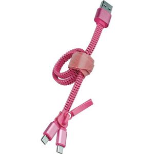 muvit mlusc0008 - USB-kabel Micro USB DUAL (alleen opladen) 1 A, 0,35 m