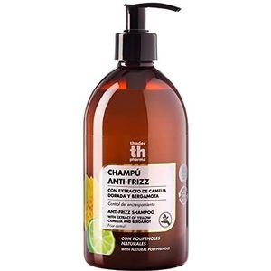 Thader TH Pharma Polyfenols Anti-Frizz Shampoo met Gouden Kamela-Extract en Bergamot, 500 ml