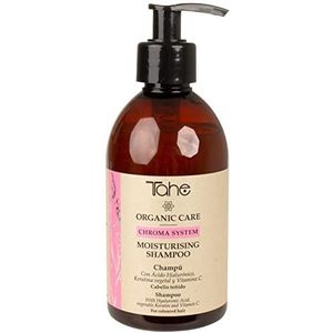 Tahe Organic Care Chroma System hydraterende shampoo voor geverfd haar met hyaluronzuur, plantaardige keratine en vitamine C (300 ml)