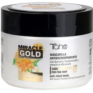 Tahe Miracle Gold Anti-respect masker voor fijn haar met keratine, provitamine B5 en kamille-extract, 300 ml