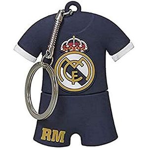 Real Madrid CF USB-stick, 16 GB, Rubber, T-shirtvorm, meerkleurig, officieel product (CyP Brands)