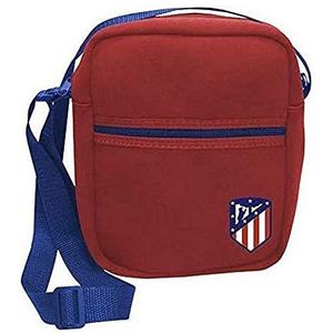 Atlético de Madrid- schoudertas, tas, vrije tijd en sportkleding, unisex, rode kleur, one size, officieel product (CyP-merken)