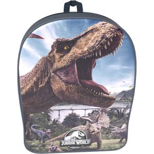 Kids Licensing Schoolrugzak - Jurassic World - Kinderen Rugzak - Maat: 30cm - Grijs