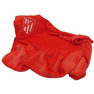 Atlético de Madrid- Babydeken, Babyaccessoires, Slaapliedje, Rode kleur, Officieel product (CyP-merken)