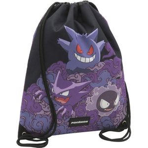 Pokémon Gengar rugzak met verstelbare handgrepen, kleur zwart, officieel product (CyP Brands), paars, Estandar, casual