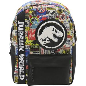 Jurassic World rugzak, aanpasbaar, schoolrugzak, jeugdtassen, reizen, backpack, meerkleurig, Jurassic Park, officieel product (CyP Brands)