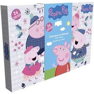 CYP Brands Peppa Pig Adventskalender, Kerstmis, kalender, verrassingen, meerkleurig, officieel product