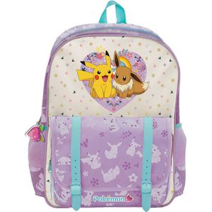 Pokémon - Rugzak - Pikachu & Eevee - A4 Formaat - Premium Flower Collection