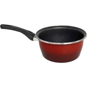 Gerimport Steelpan Rosso 35 X 18,5 X 9 Cm Rvs Rood/zwart